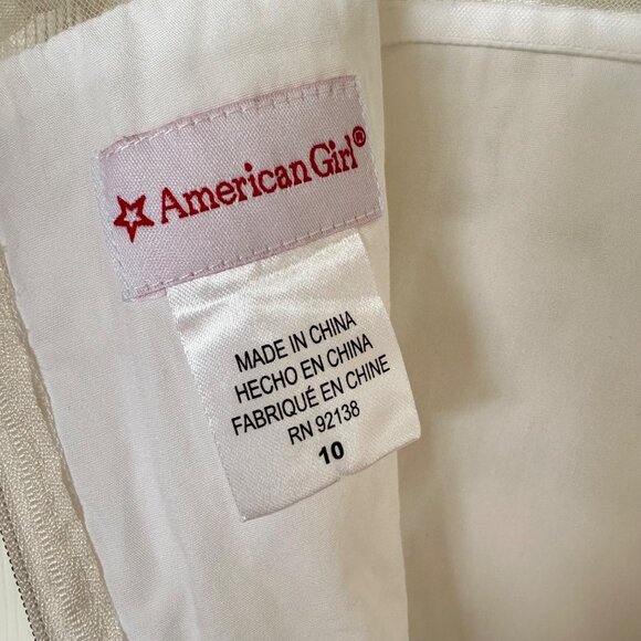 American Girl Celebration Dress for Girls Flower Girl Wedding Party Size 10 - Picture 10 of 13